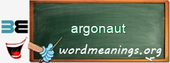 WordMeaning blackboard for argonaut